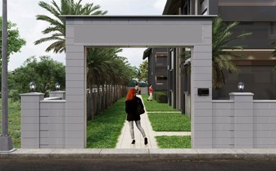 Apartments On The Riverside For Sale In Belek - Complex's entrance