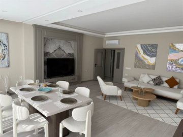 Sensational Property For Sale In Antalya With A Shared Pool - Lounge and dining space