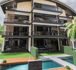 Residential Apartments For Sale In Belek - Modern apartments with a shared pool