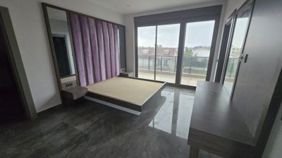 Newly Built Triplex Villas In Antalya For Sale - Stunning double bedroom with a balcony