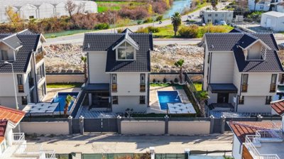 Striking Villa For Sale In Belek, Antalya With A Private Pool - Arial view over the property