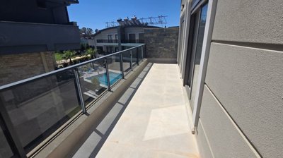Appealing Belek Apartment In Antalya For Sale - Long balcony from the bedroom