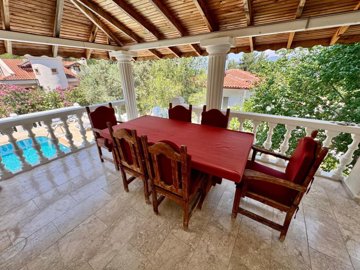 Dream Villa In Uzumlu, Fethiye For Sale - Covered terrace for dining