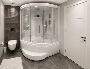 Renovated Asian Istanbul Property For Sale - Modern shower cabin