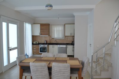 Blissful Villa For Sale Near Golf Courses & Beaches In Belek - Open-plan lounge, kitchen and dining area