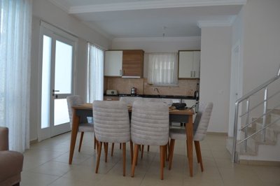 Blissful Villa For Sale Near Golf Courses & Beaches In Belek - From the lounge to the kitchen
