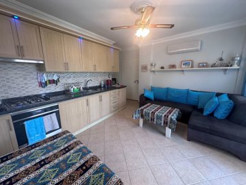 Attractive Apartment In Dalyan For Sale - Kitchen and lounge