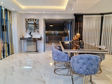 Masterpiece Villa With A Private Pool, Sauna & Garden For Sale in Belek - Formal dining area