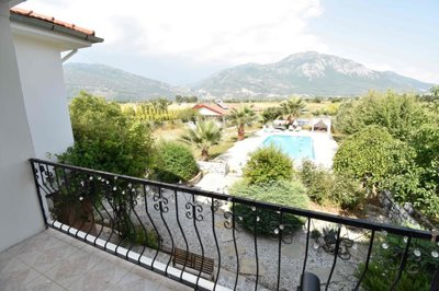 Detached Villa In Uzumlu, Fethiye For Sale - Views from the bedroom balcony