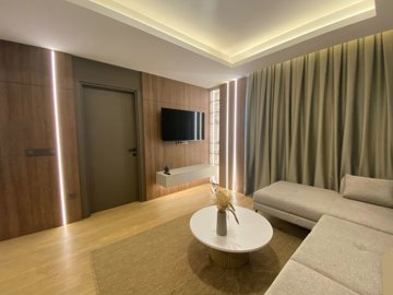 Refurbished Antalya Apartment Near Lara Beach For Sale - Lounge and door to the bedroom