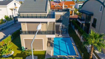 Superior Villa For Sale in Belek, Antalya With A Private Pool & Facilities - Arial view showing entire property