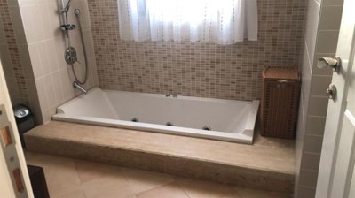 Furnished Duplex Belek Apartment For Sale - Bathroom with a jacuzzi bathtub
