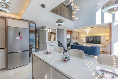 Deluxe Golf Villa With A Private Pool For Sale In Belek - From the kitchen to the lounge