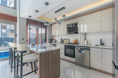 Deluxe Golf Villa With A Private Pool For Sale In Belek - Fully fitted kitchen with white goods