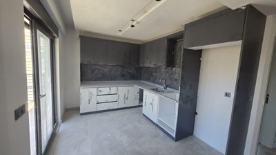 Residential Apartments For Sale In Belek - Modern kitchen with balcony