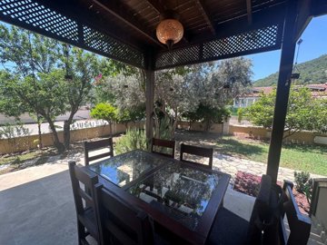 Villa By The River For Sale In Picturesque Dalyan - Shaded terrace