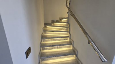 Prestigious 4-Bedroom Villa For Sale In Kadriye, Belek - Illuminated staircase