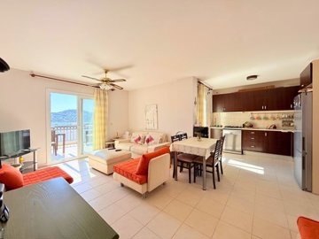 Sea-View Bodrum Property For Sale In Bitez - Open-plan living space