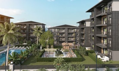 Modern Kusadasi Apartments For Sale - Extensive social areas for residents