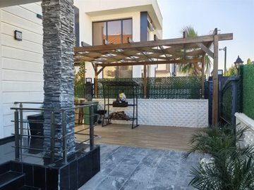 Detached Smart Villa For Sale in Belek, Antalya With Private Facilities - Pergola and BBQ area