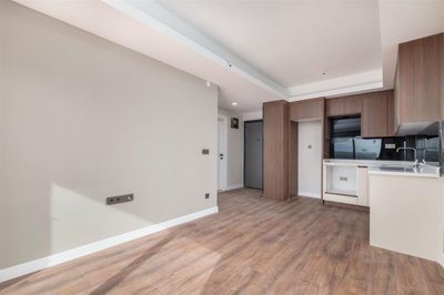 Spacious One-Bedroom Apartment For Sale In Antalya - Lounge and kitchen