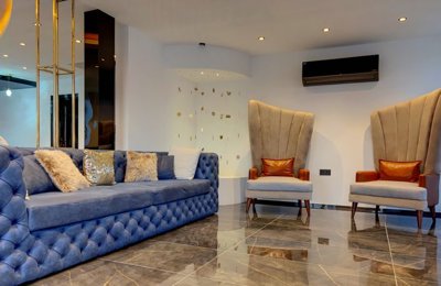 Ultra-Modern Villa For Sale In Alanya - Spacious furnished lounge