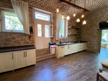 Inspiring Stone House For Sale In Ayvalik - Huge kitchen with a timeless atmosphere