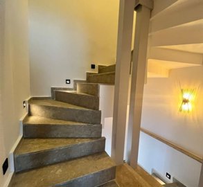 Detached Spa Villa For Sale in Belek, Antalya With Private Facilities - Modern spiral staircase