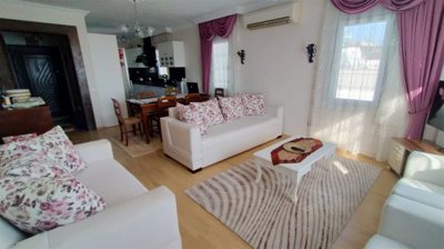 A Beautiful Sea-View Apartment For Sale - Open-plan lounge and kitchen