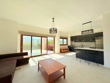 Brand New Detached Luxury Villa In Bodrum For Sale - Lounge to the kitchen