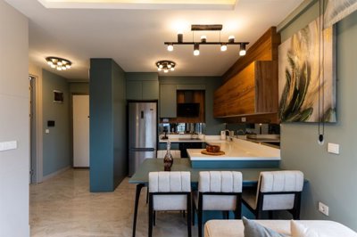Modern Antalya Apartments For Sale - Kitchen to the entrance