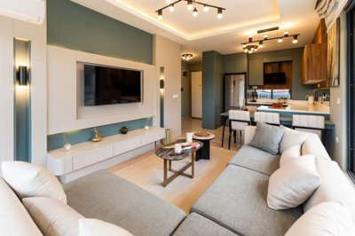 Modern Antalya Apartments For Sale - Lounge and kitchen
