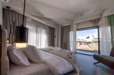 Brand New Fethiye Villas For Sale - Bedroom with balcony