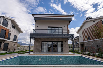 Brand New Fethiye Villas For Sale - Modern villa with a private swimming pool