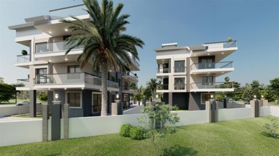 Brand New Antalya Property For Sale Near Golf Courses - Low-rise apartment building