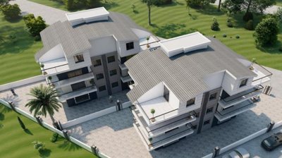 Brand New Antalya Property For Sale Near Golf Courses - Arial view over the small complex