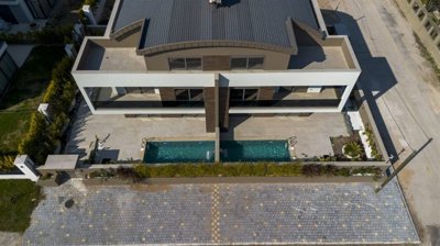 Indulgent Antalya Property For Sale - Arial view of the villa and exterior space