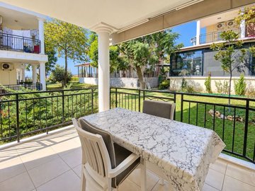 Seafront Semi-Detached Villa For Sale In Didim – Terrace from the living area