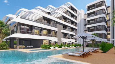 Off-Plan Antalya Apartments In Altintas For Sale - A contemporary complex with social facilities