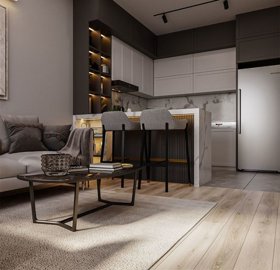 Antalya Investment Properties For Sale In Altintas - Lounge and kitchen