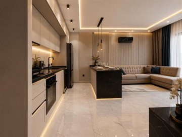 Off-Plan Investment Properties For Sale In Antalya - Modern living room