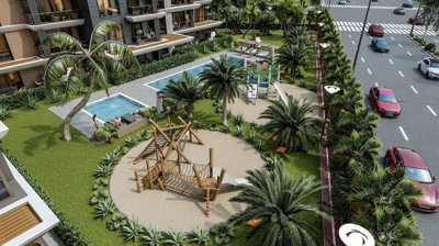 Trendy Investment Properties For Sale In Altintas, Antalya - Landscaped gardens with seating