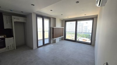 1 & 2 Bedroom Antalya Homes In Altintas For Sale - Open-plan living space