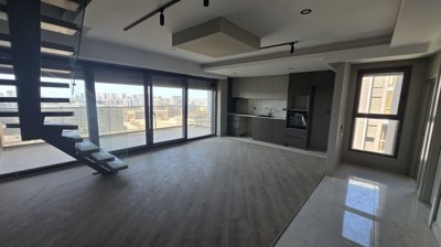 City View Apartment For Sale In Antalya - Spacious, open-plan living room
