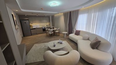 Brand-New Apartments For Sale In Altintas, Antalya - Lounge to the kitchen