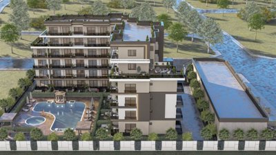Dream Investment Properties For Sale In Antalya - Arial view over the complex