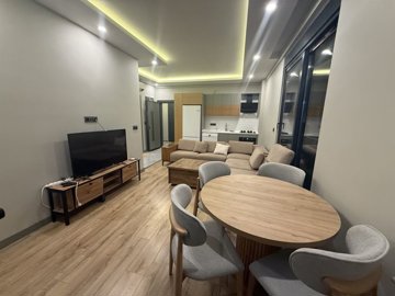 1 & 2 Bed Antalya Apartments In Altintas For Sale - Open-plan living room