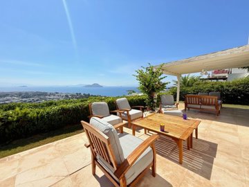 Sea View Villa For Sale In Kadikalesi, Bodrum - Stunning sea views from the villa