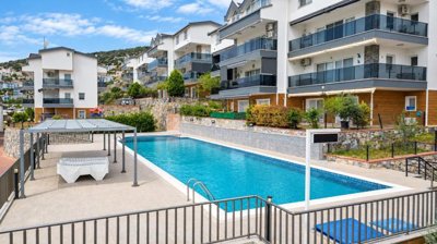 Sea View Penthouse For Sale In Didim - Shared pools and sunbathing terraces
