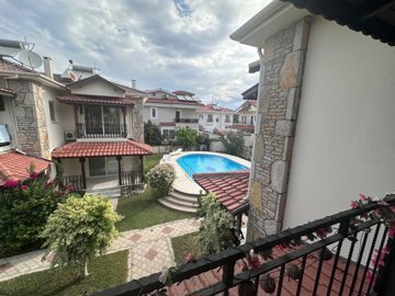 Delightful First-Floor Apartment For Sale In Dalyan - Pool views from the balcony